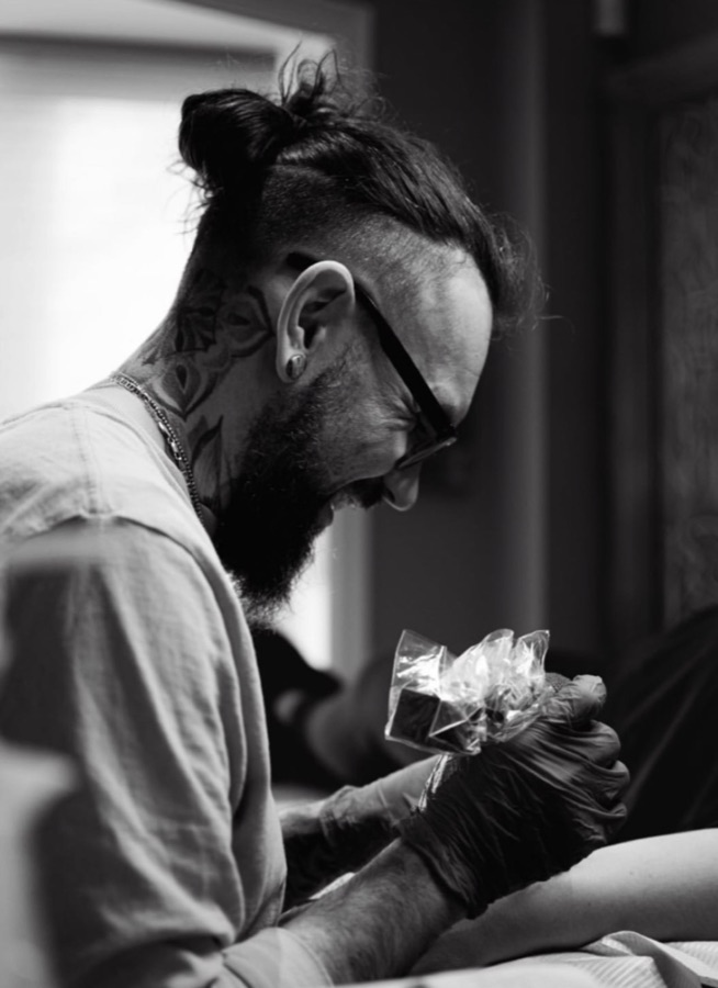Nate, tattoo artist at Lumen Piercing